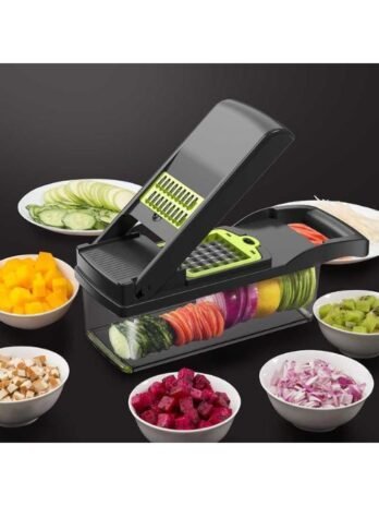 Profissional Multiuso Cozinha Slicer Aço Inox 14 em 1 Fatiador Cortador Ralador De Legumes Verduras Frutas Alimentos